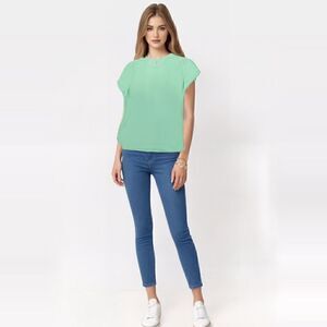 ID Ideology Women's Birdseye Mesh T-Shirt, T-shirt green ash